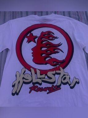Men’s Hellstar Graphic Tee - White with Red Accent